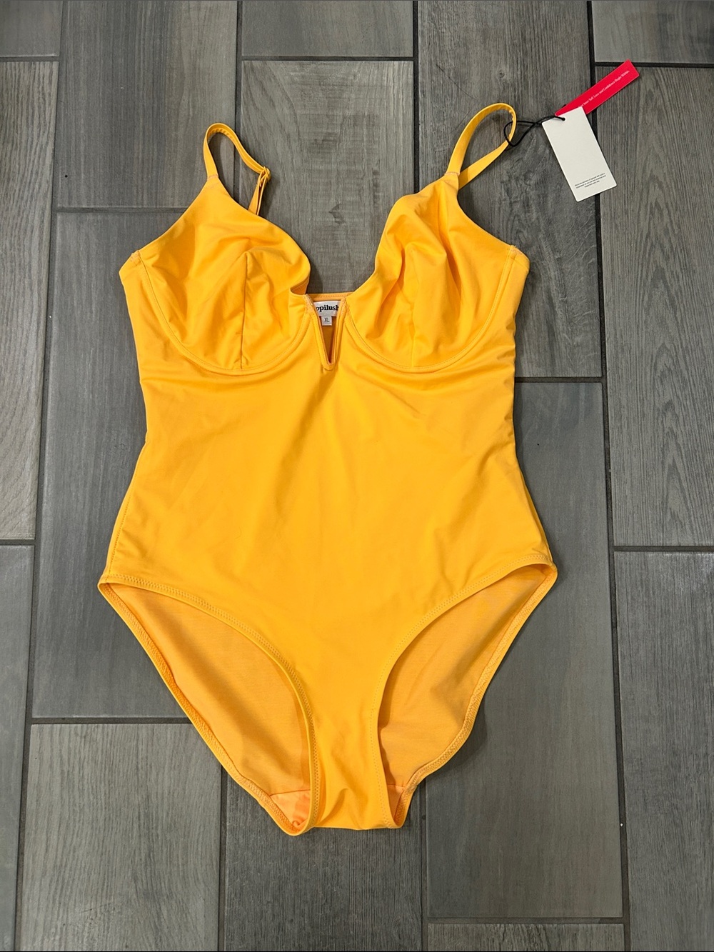 Popilush Tummy Control Deep V Neck Slimming Swimsuit - Picture 6 of 8